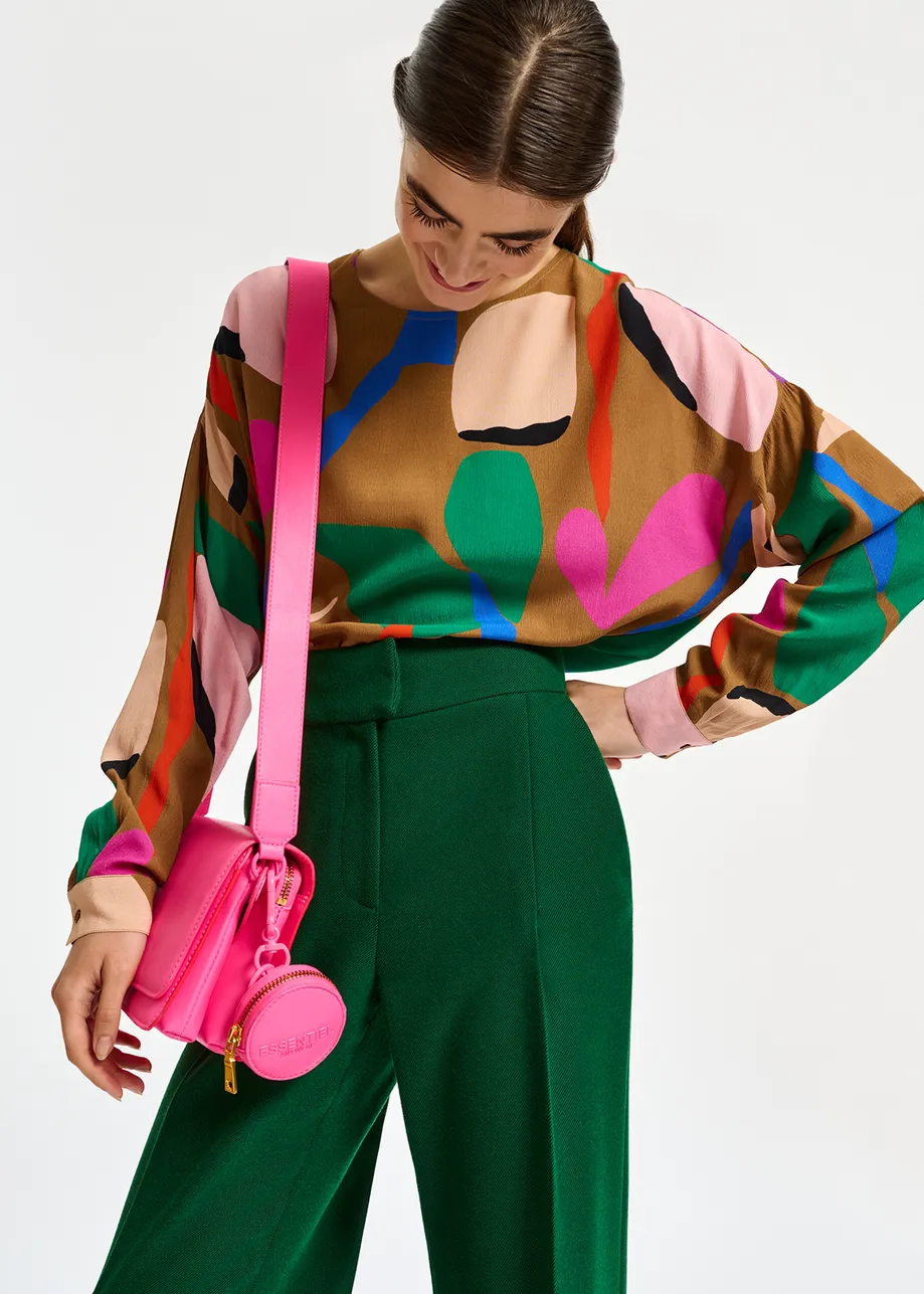 Camel top met grafische print