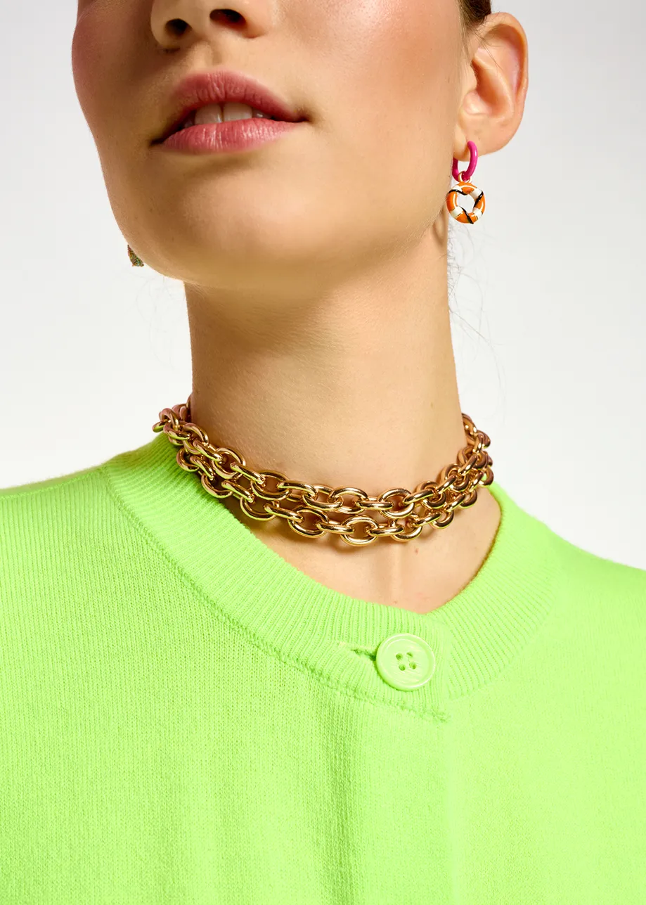 Gold-tone chain necklace