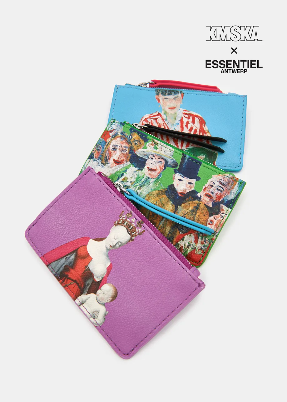 Purple 'Madonna' cardholder - collaboration with KMSKA