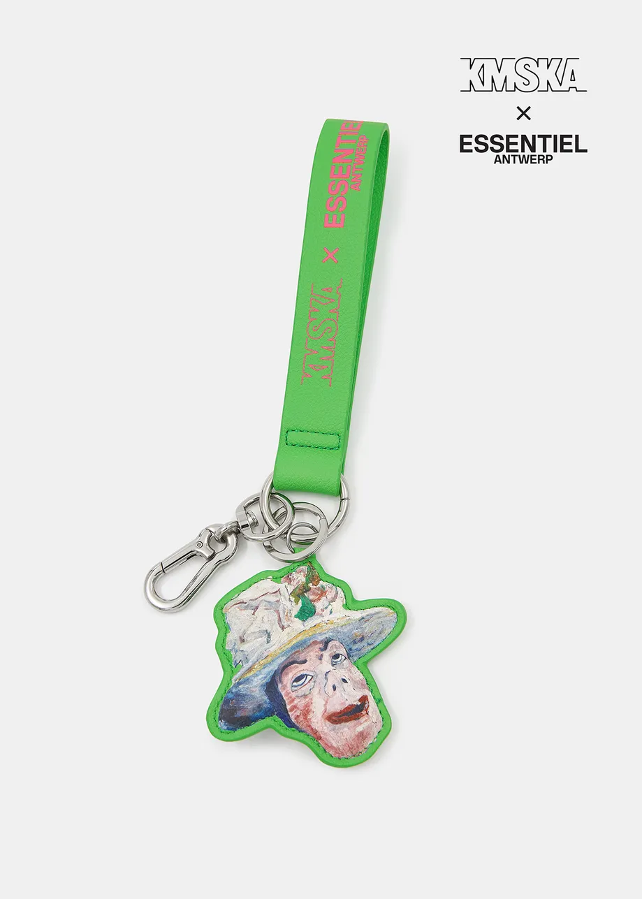 Porte-clés 'L'intrigue' vert néon - collaboration avec le KMSKA