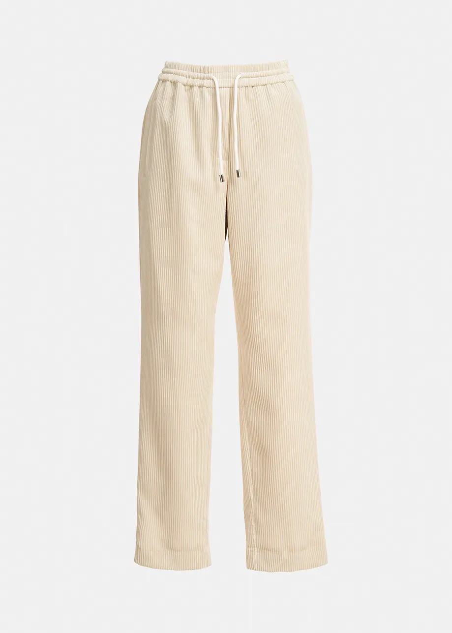 Off-white tapered corduroy pants