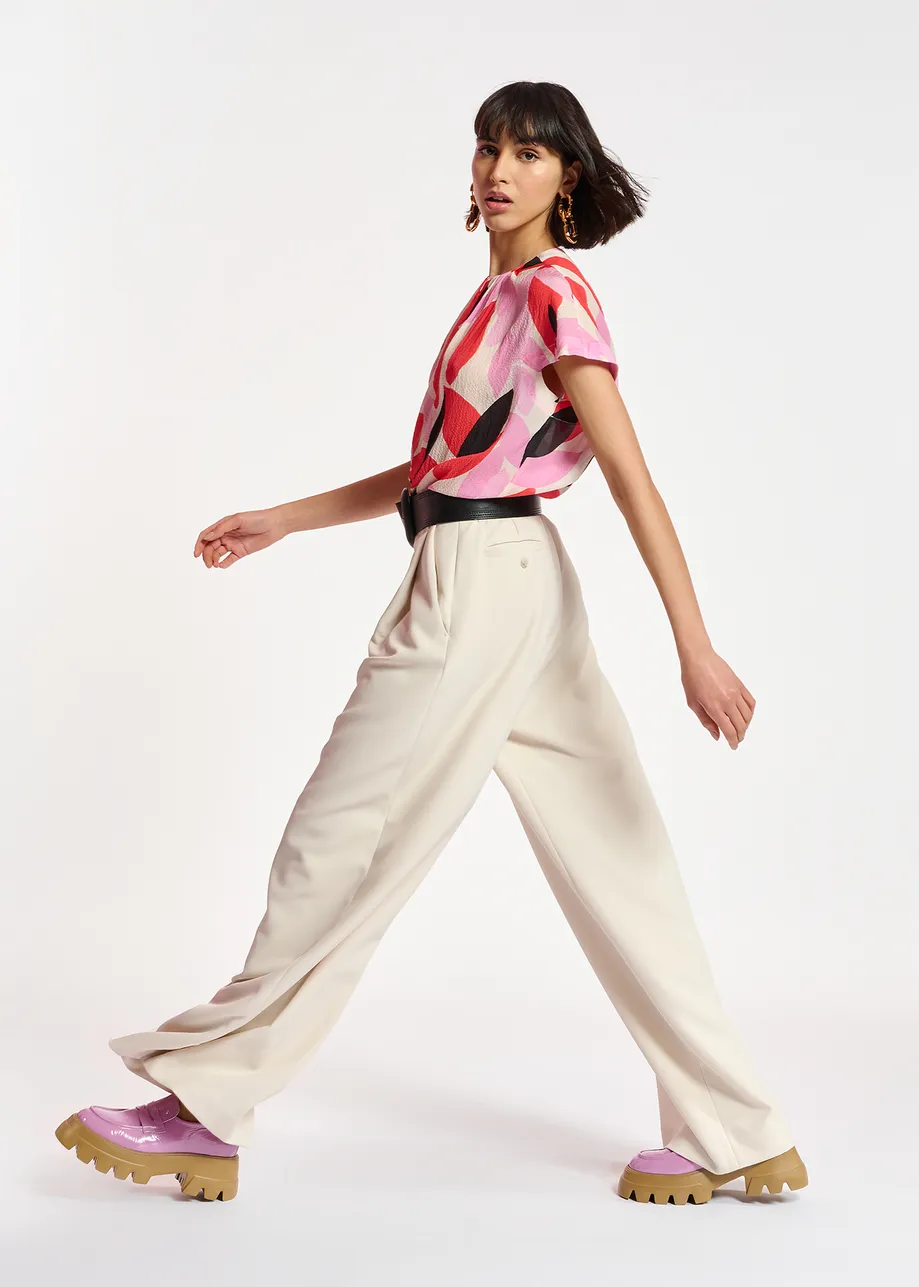 Off-white wide-leg pants