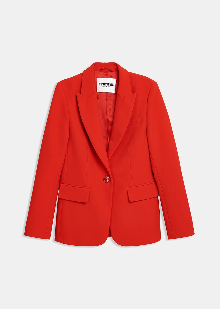 Veste rouge à coupe ajustée