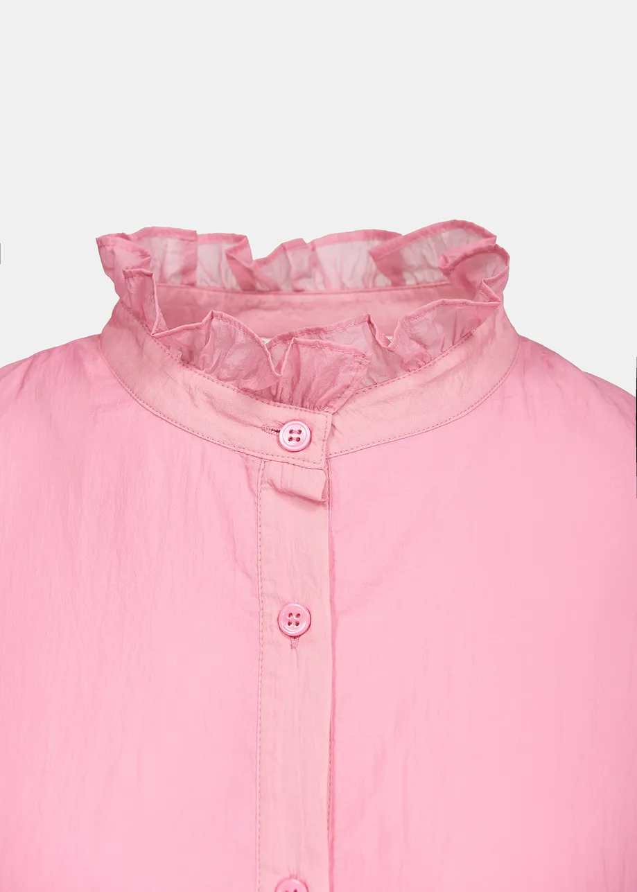 Light pink tiered mini dress