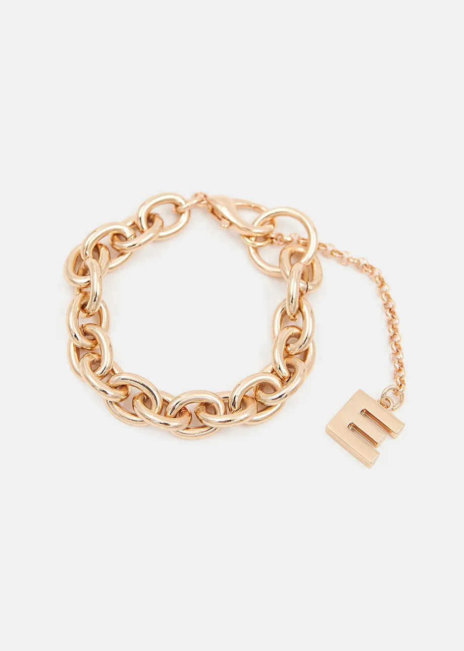 Gold-tone chain bracelet