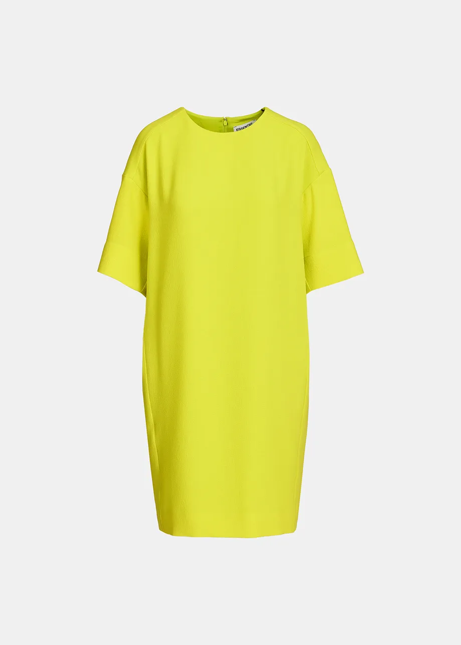 Yellow oversized mini dress