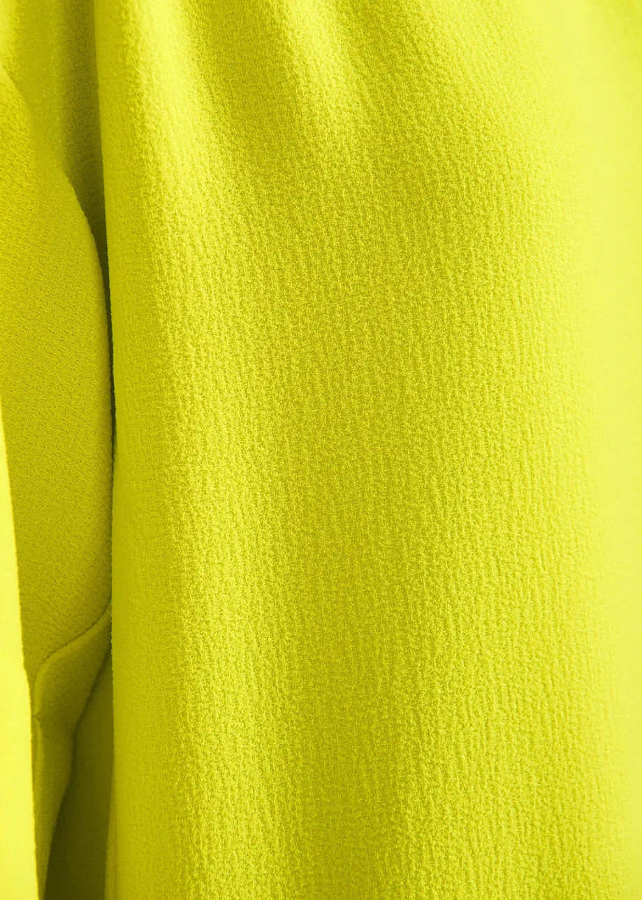 Yellow oversized mini dress