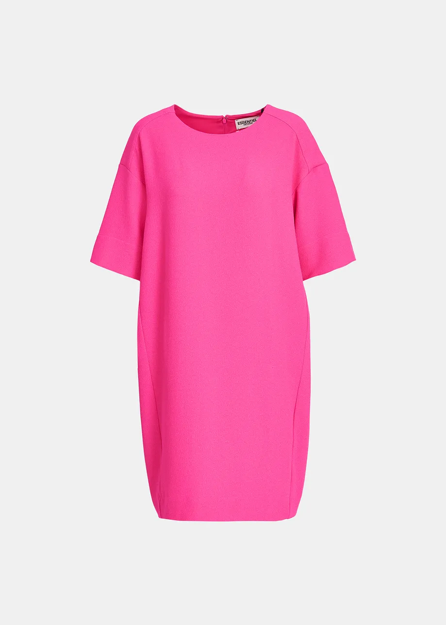 Pink oversized mini dress