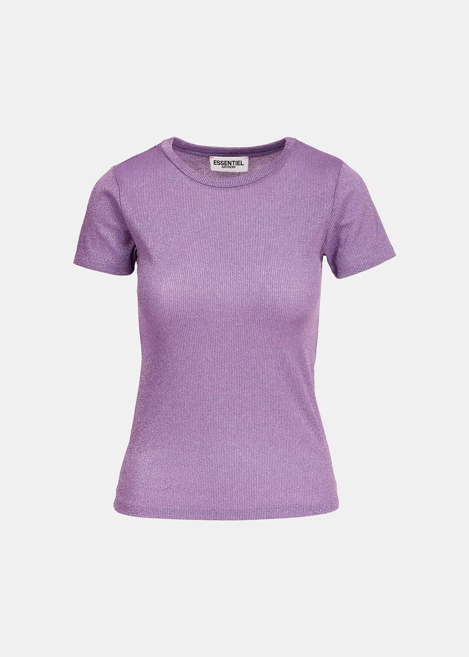 Lilac lurex T-shirt