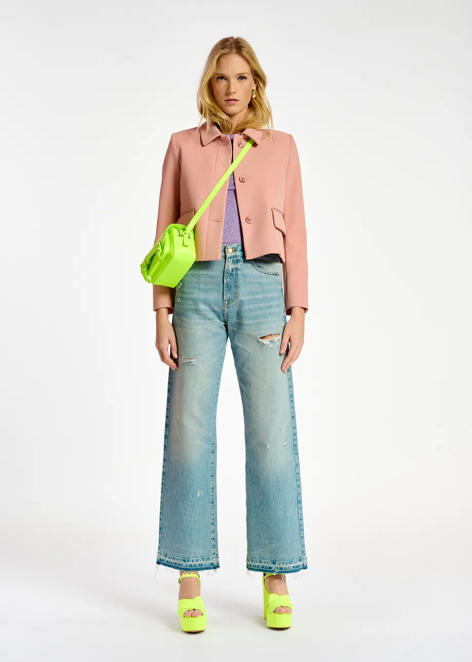 Lilac lurex T-shirt
