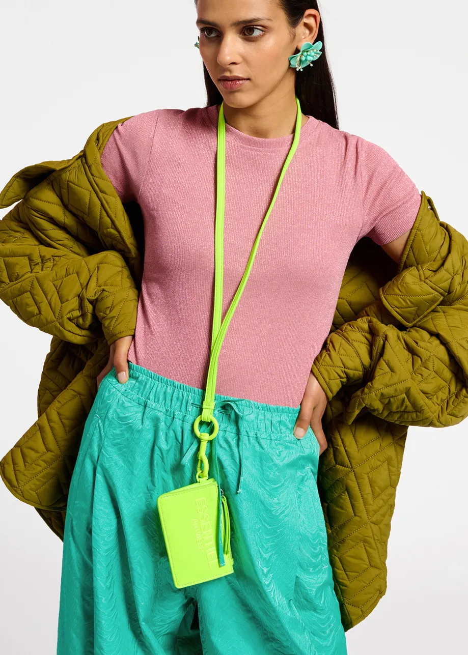 Roze T-shirt met lurex