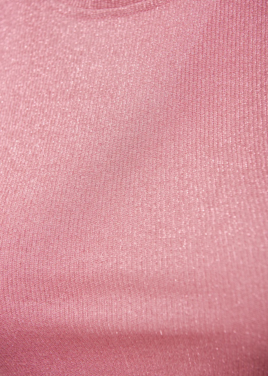 Roze T-shirt met lurex