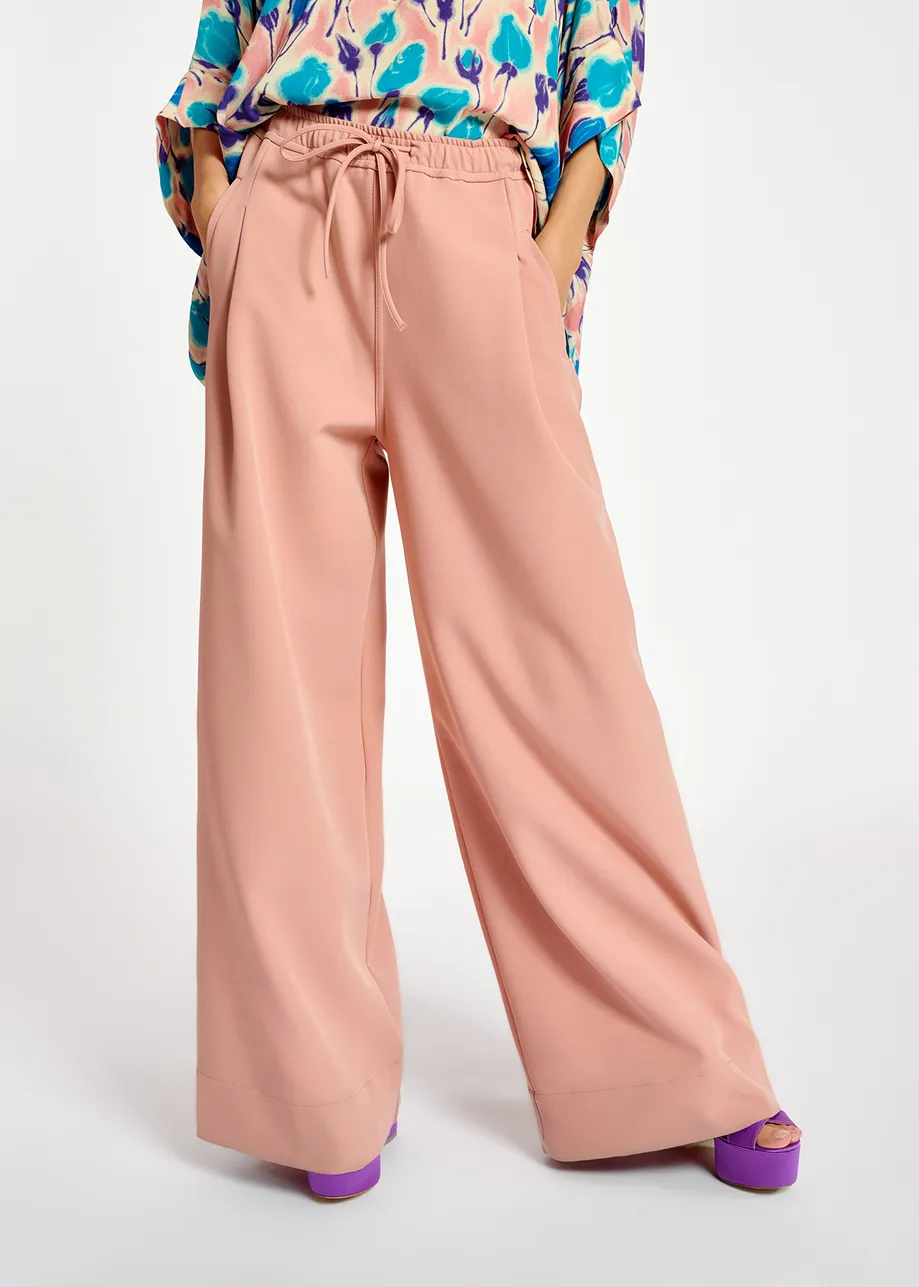 Vintage pink wide-leg pants