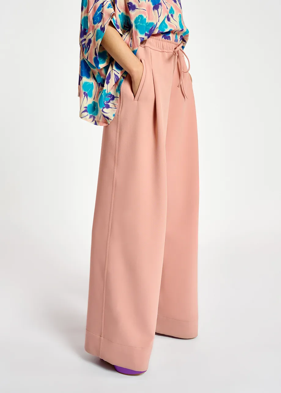 Vintage pink wide-leg pants