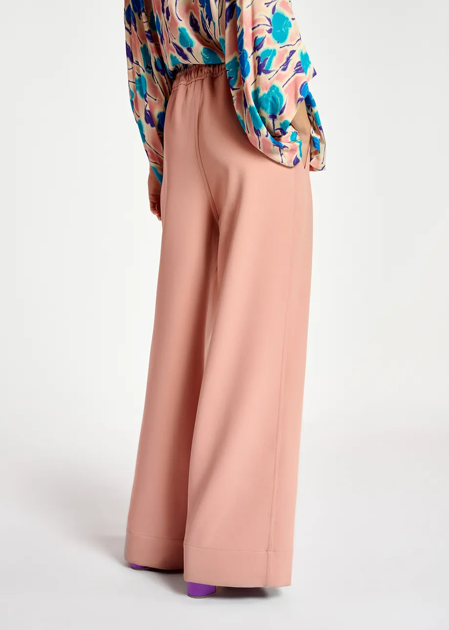 Vintage pink wide-leg pants