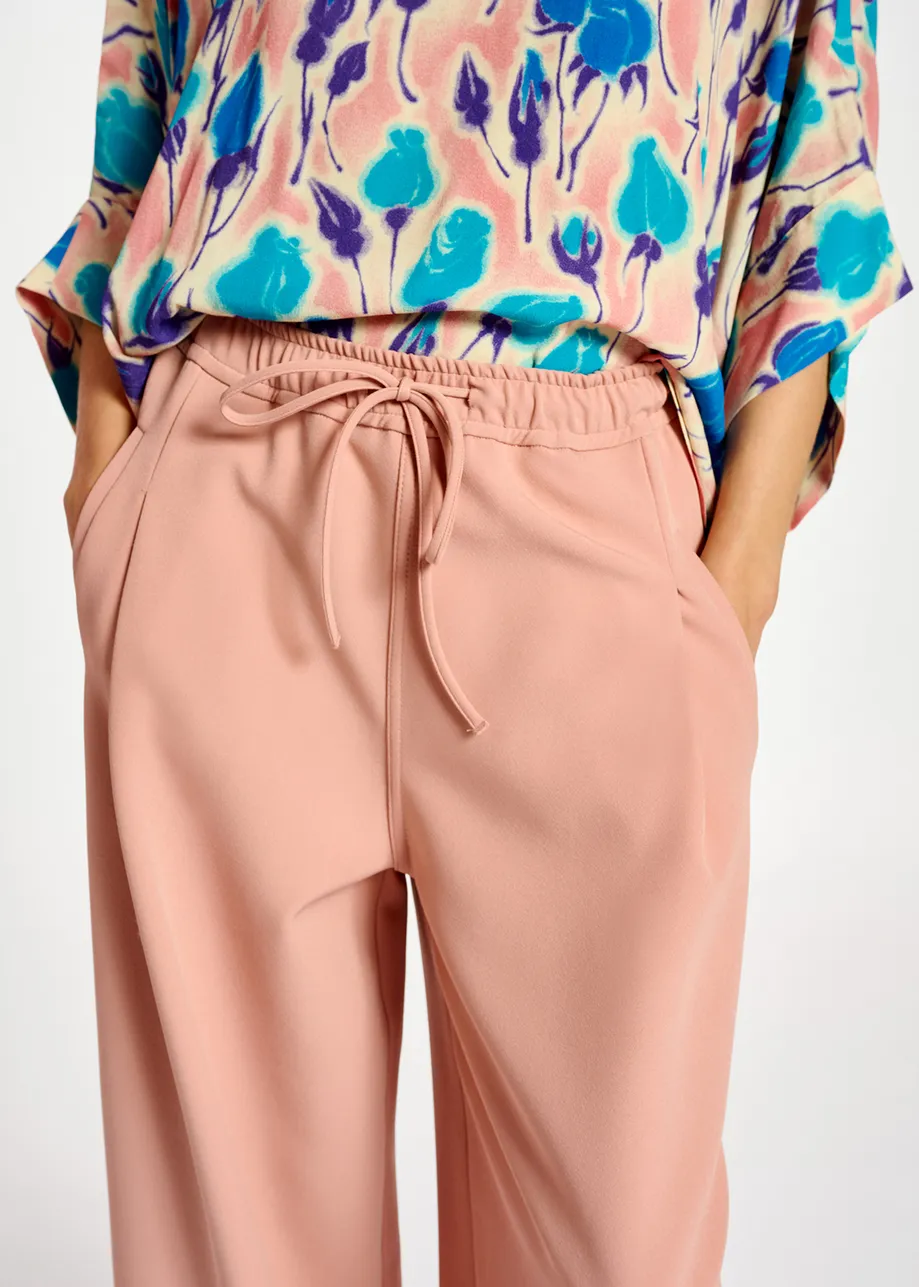 Vintage pink wide-leg pants