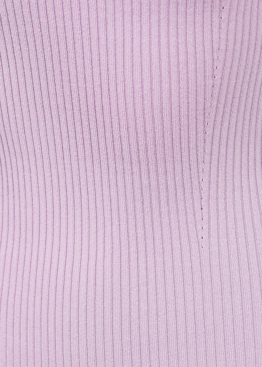 Lilac ribbed tank top