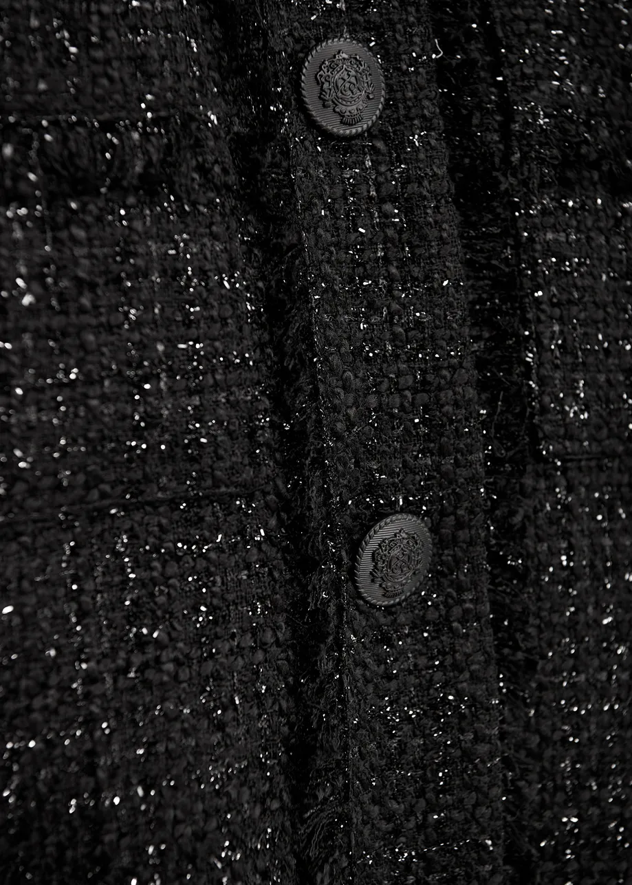 Veste en tweed noire