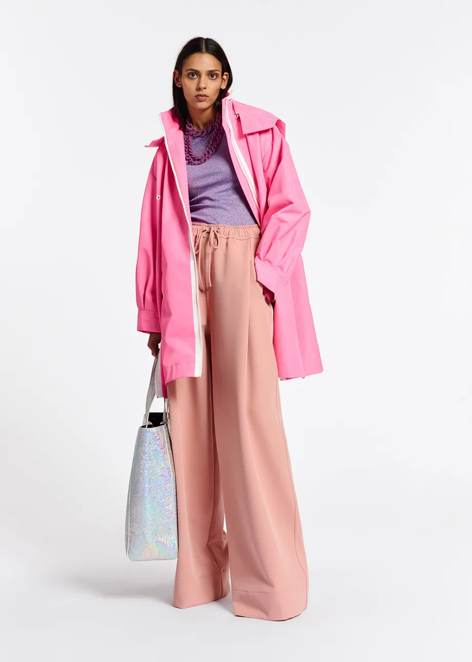 Fluoroze oversized regenjas met kap