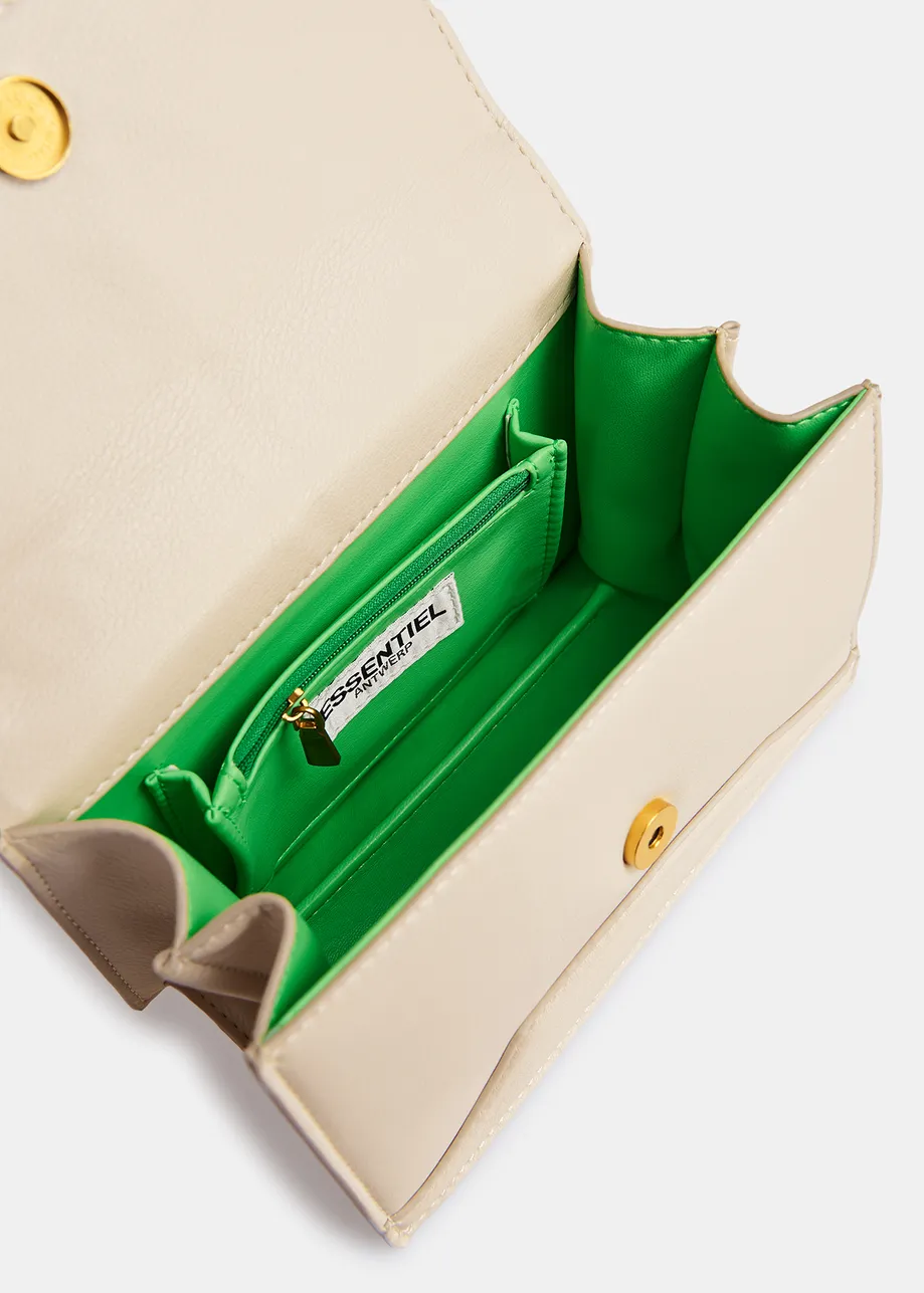 Sac de sortie en faux cuir écru