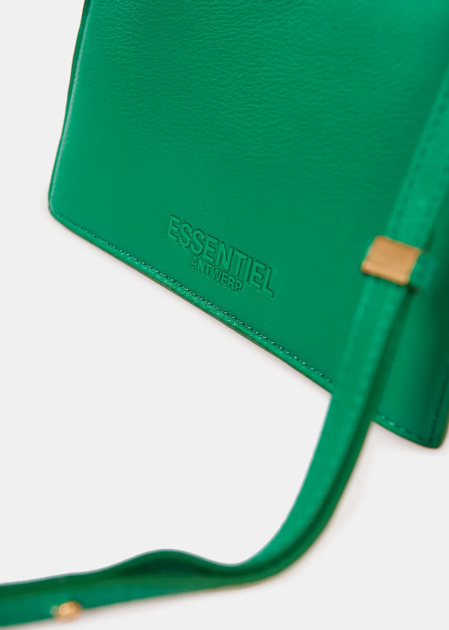 Green faux leather mini bag