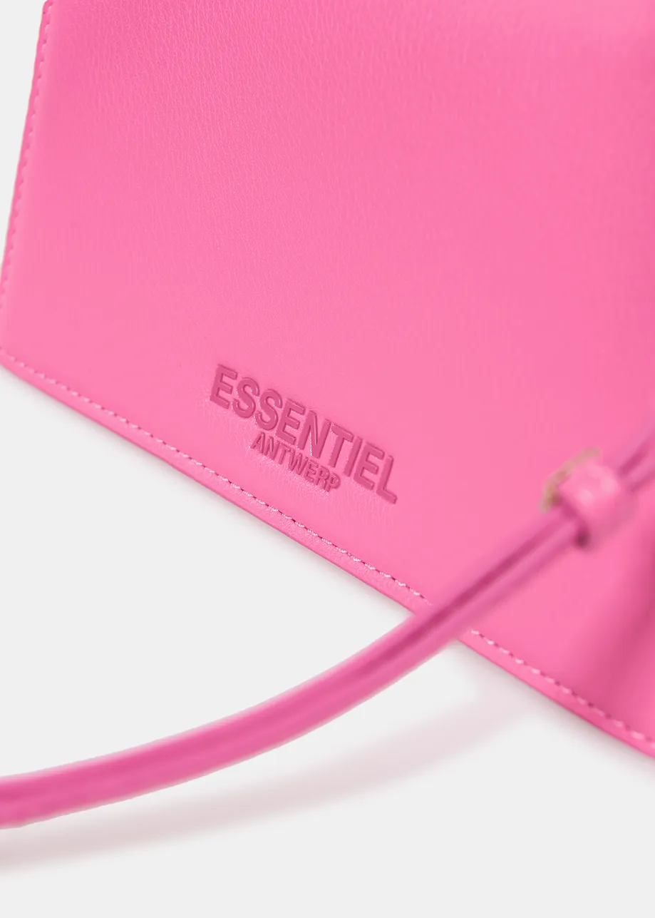 Pink faux leather mini bag