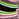 Black, pink and green striped ribbed-knit sweater