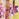 Yellow and purple floral print maxi-length slip dress