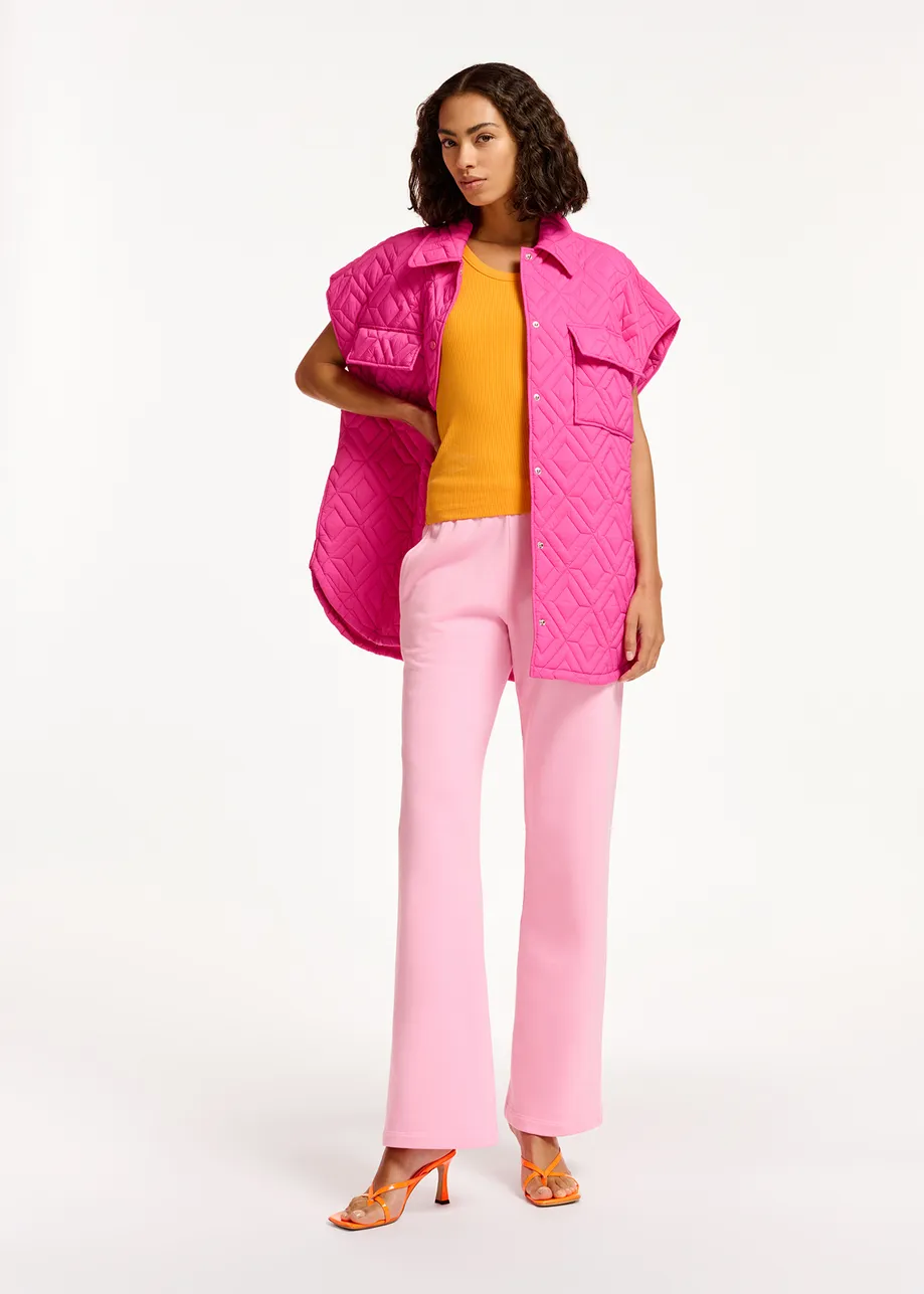 Roze joggingbroek van biokatoen-jersey