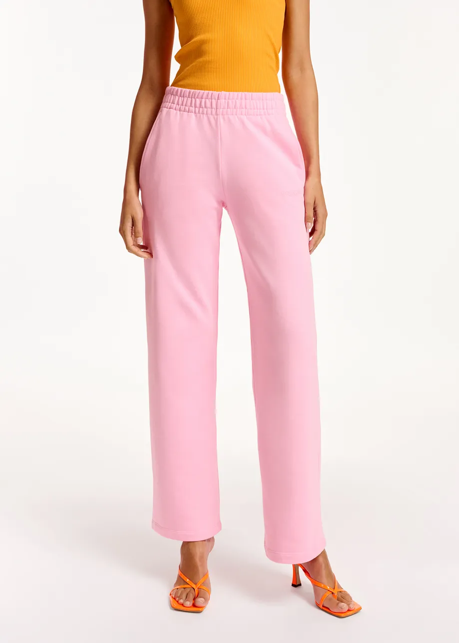 Roze joggingbroek van biokatoen-jersey