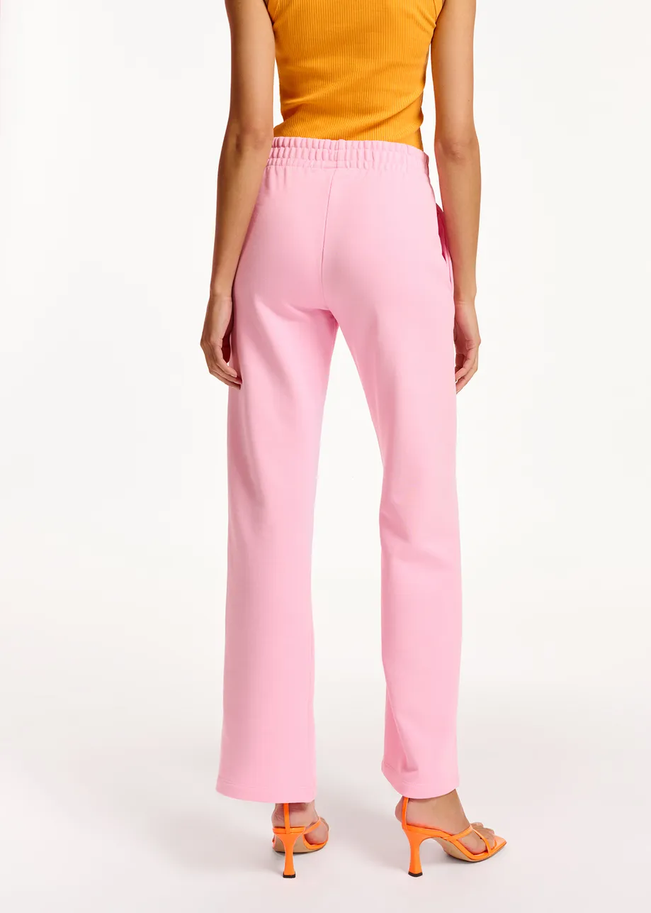 Roze joggingbroek van biokatoen-jersey