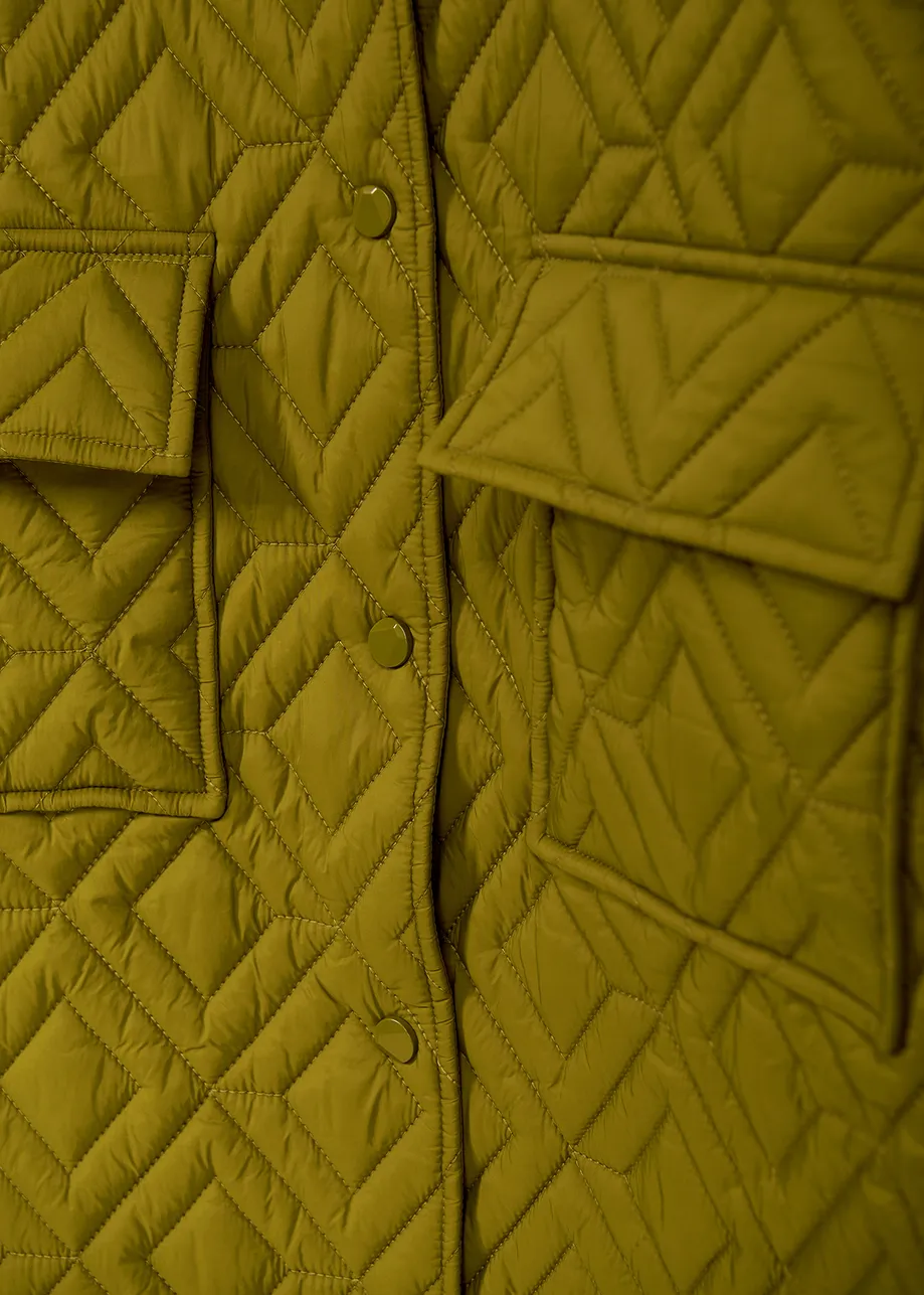 Khaki quilted jacket