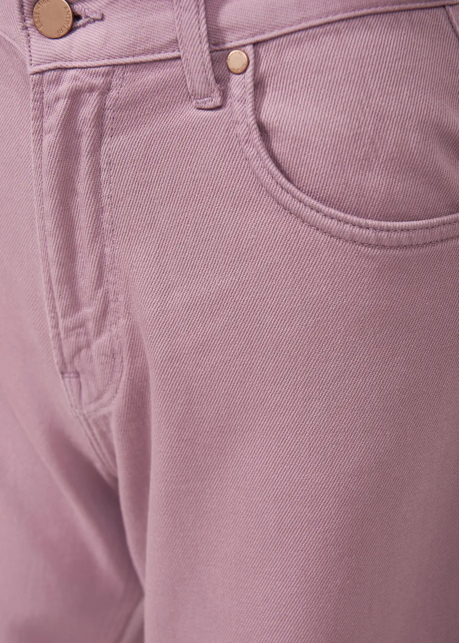 Jean lilas à jambes droites