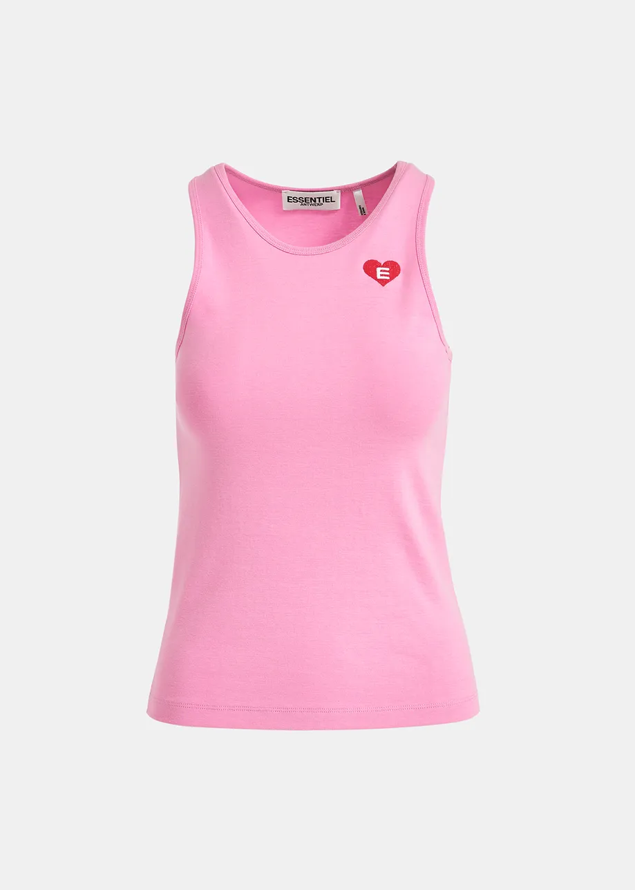 Roze topje van biokatoen