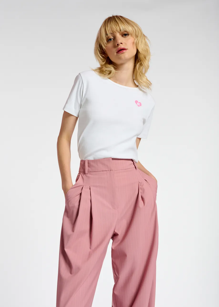 Weißes T-Shirt aus Bio-Baumwolle