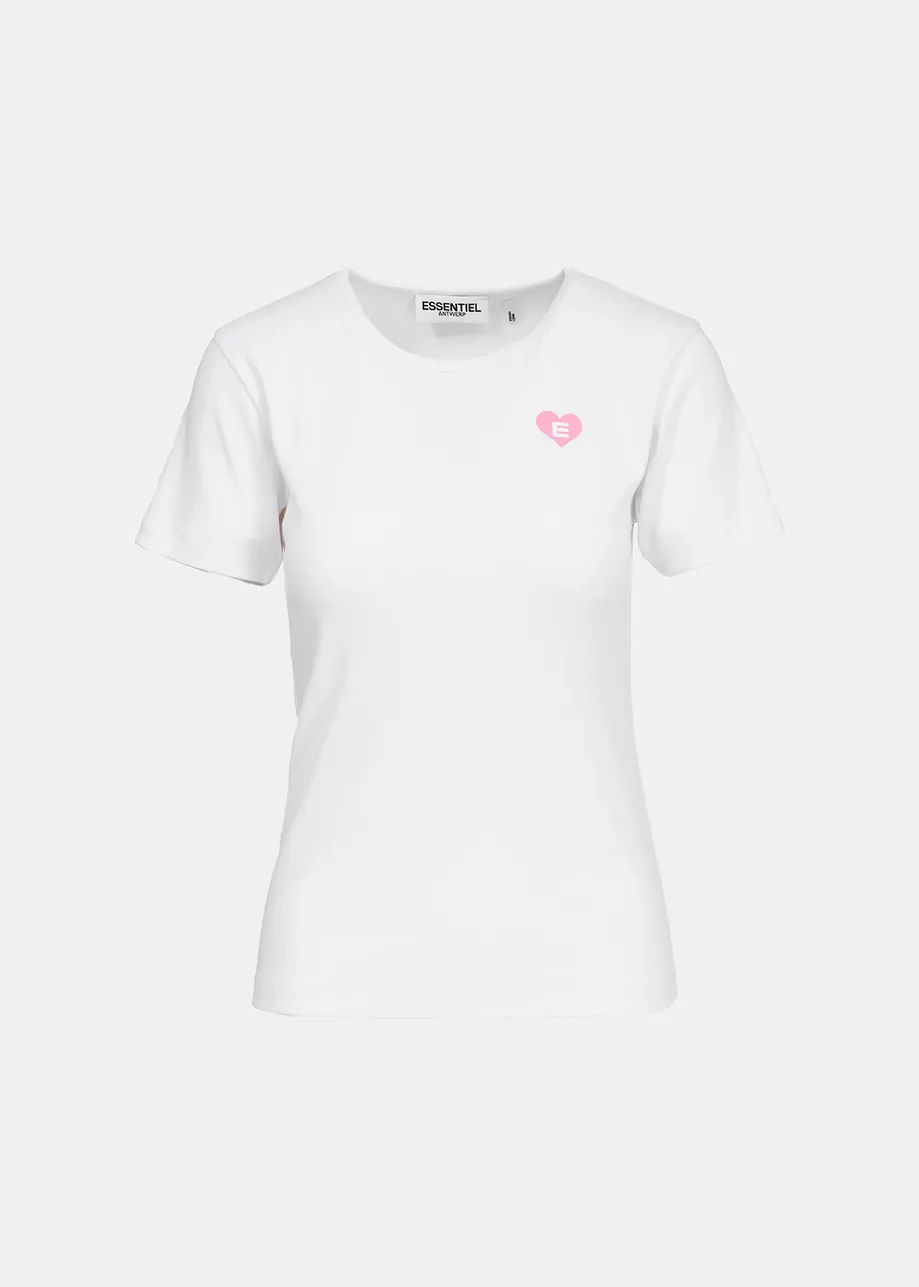 Wit T-shirt van biokatoen