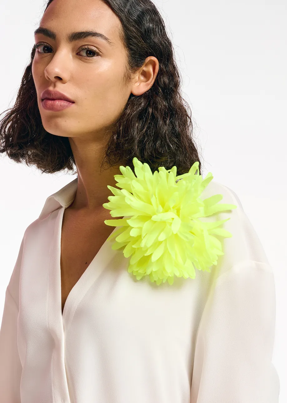 Off-white V-neck shirt