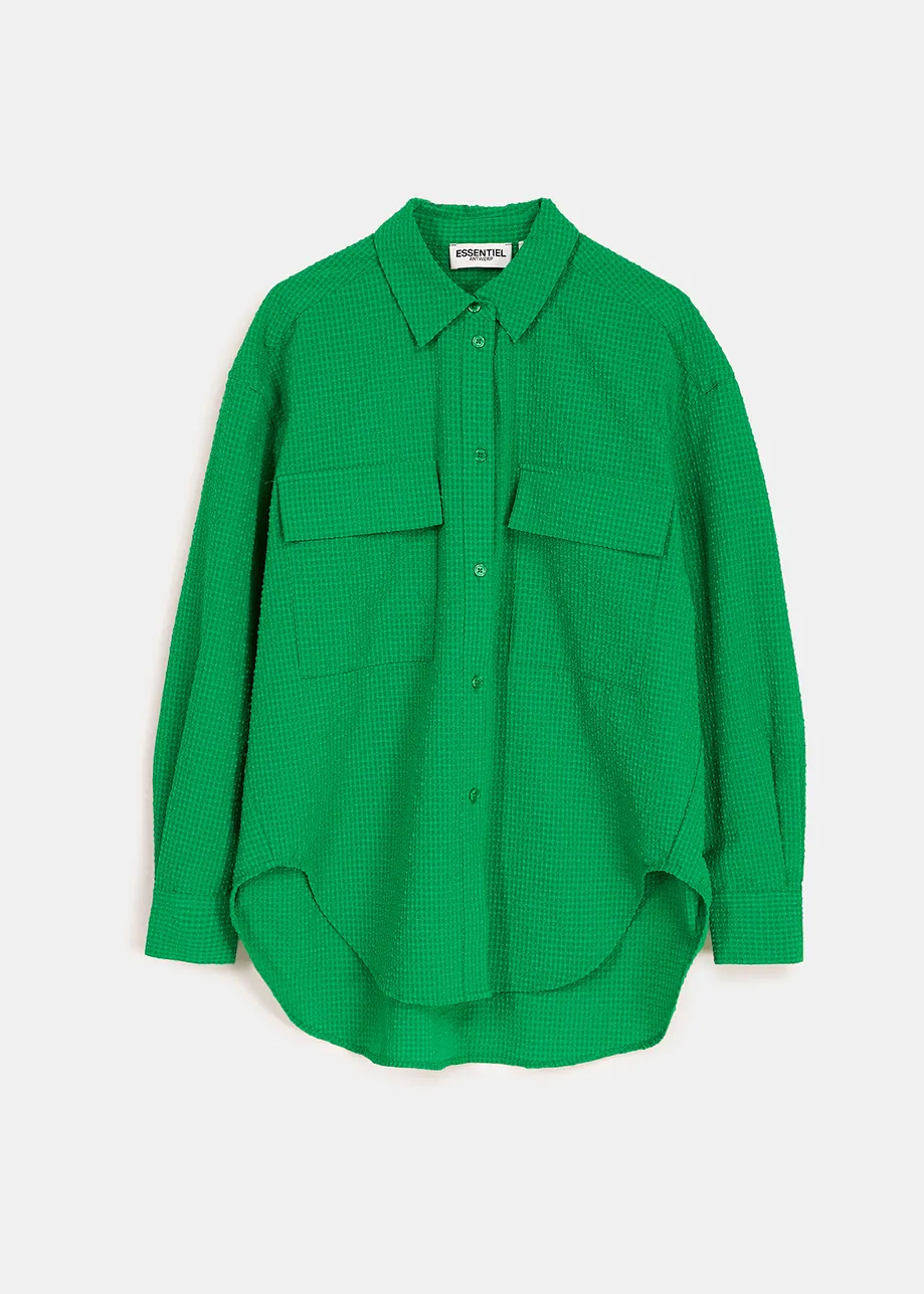 Green oversized shirt