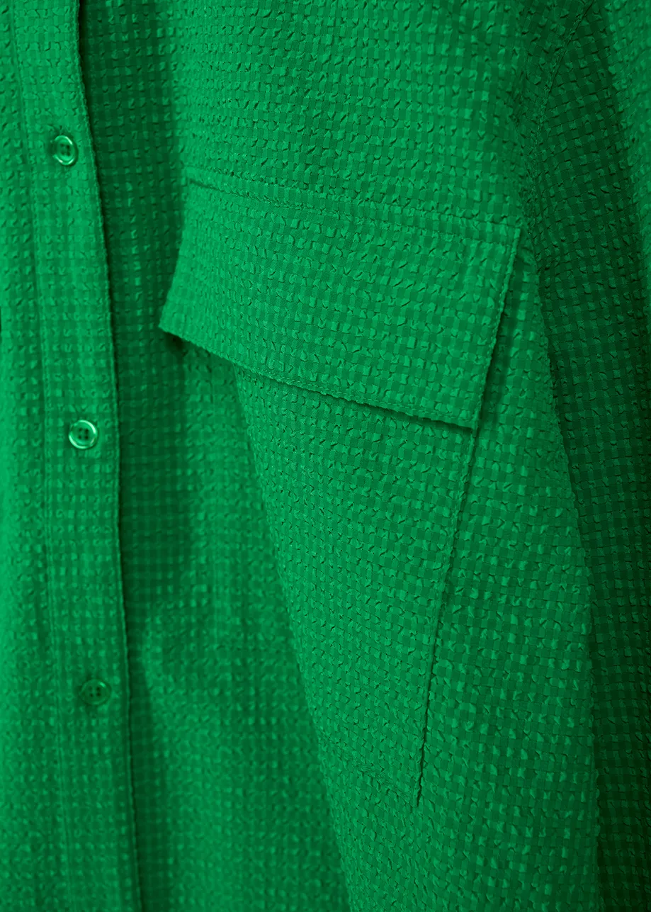 Green oversized shirt