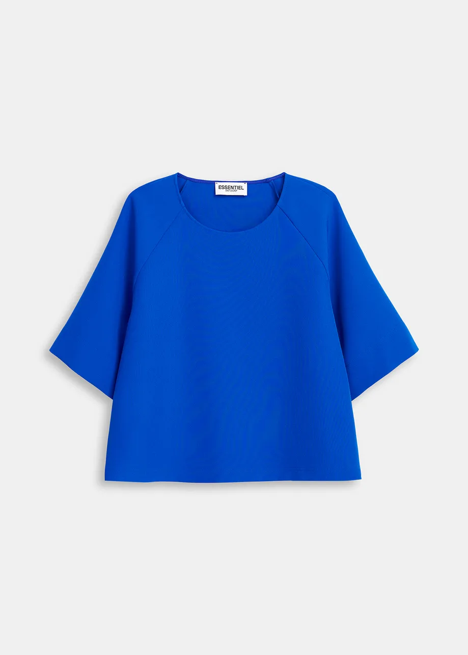 Dark blue oversized top