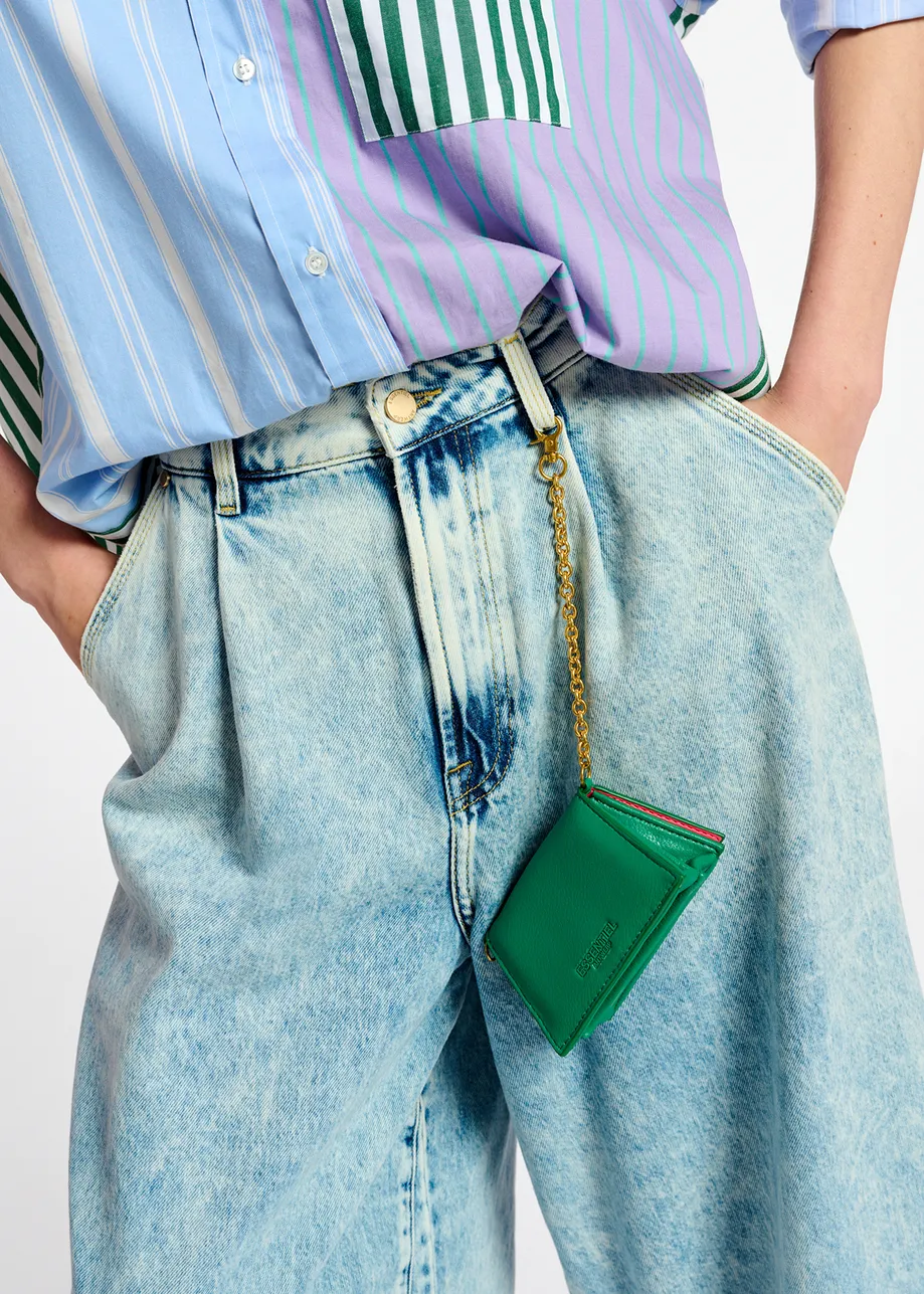 Sac de sortie en faux cuir vert