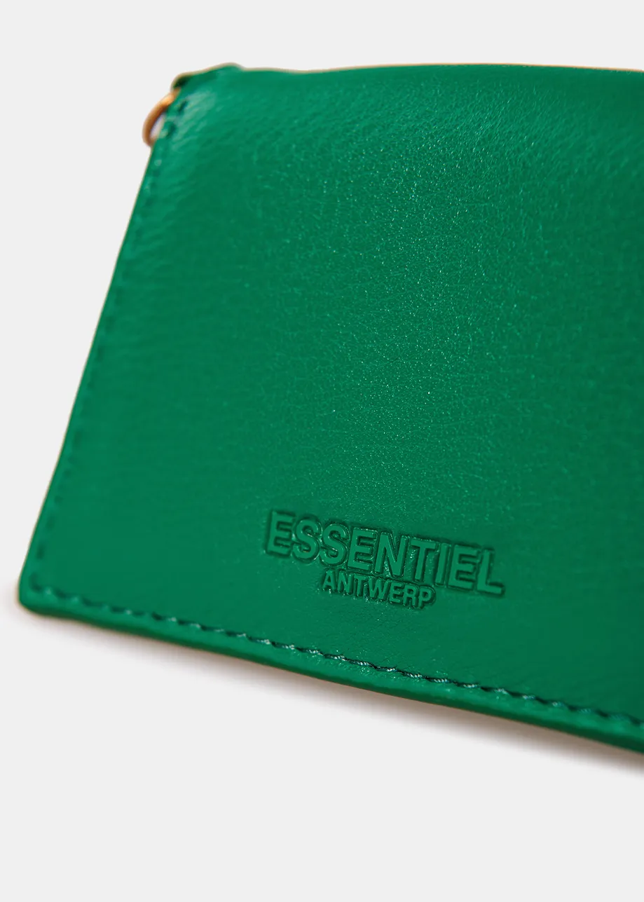 Groen microtasje van faux leer