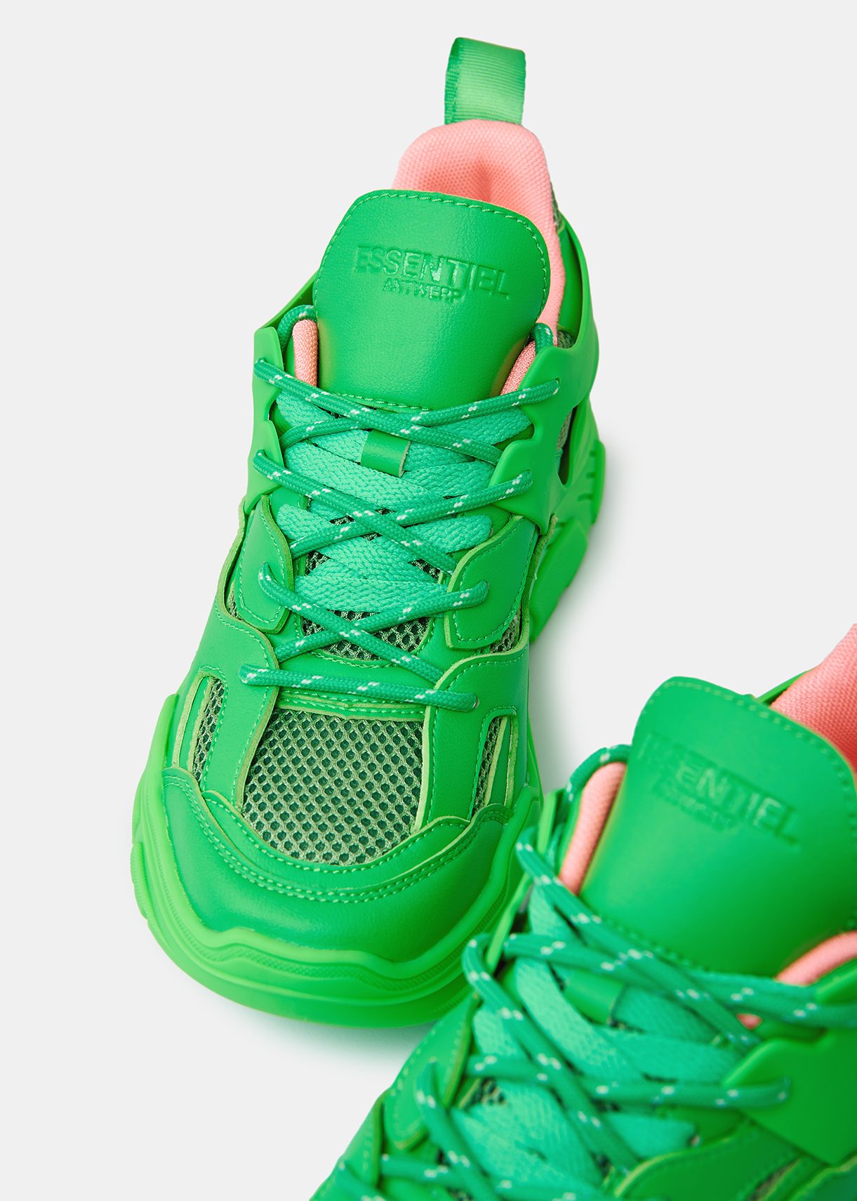 Groene sneakers met dikke zool | Essentiel Antwerp Nederland