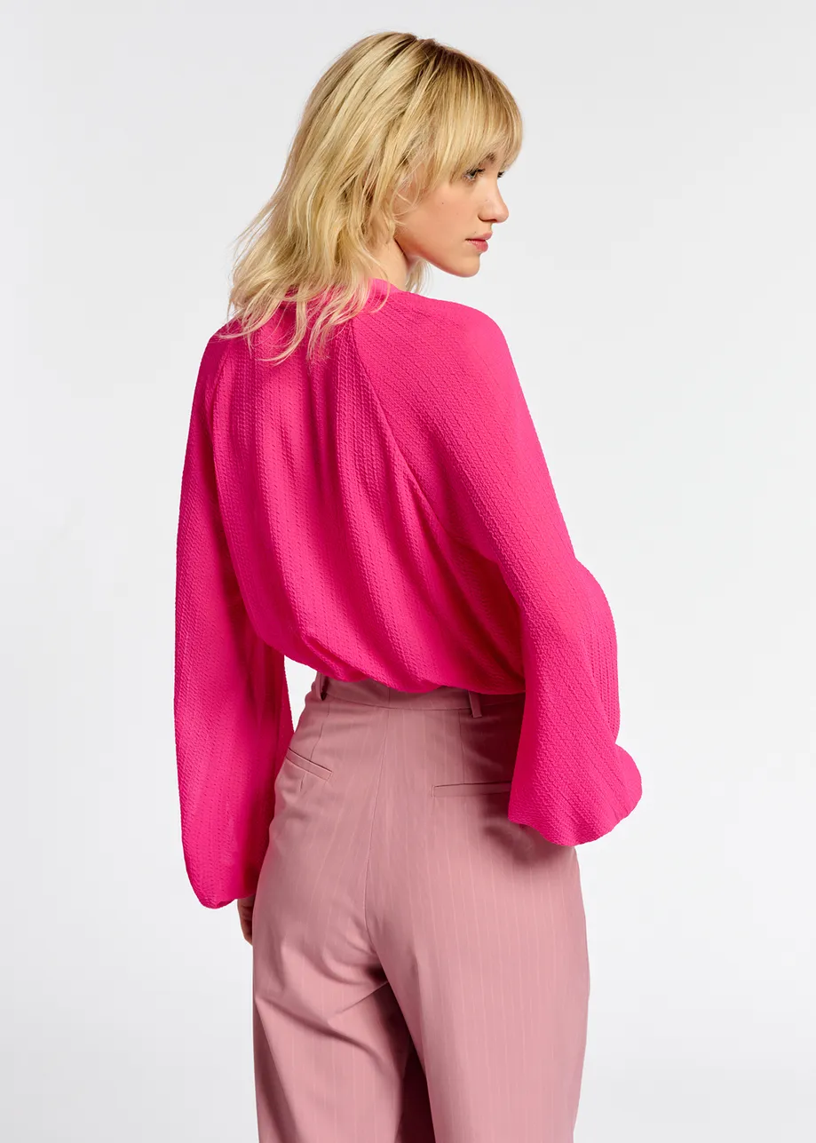 Fuchsia relaxed-fit shirt
