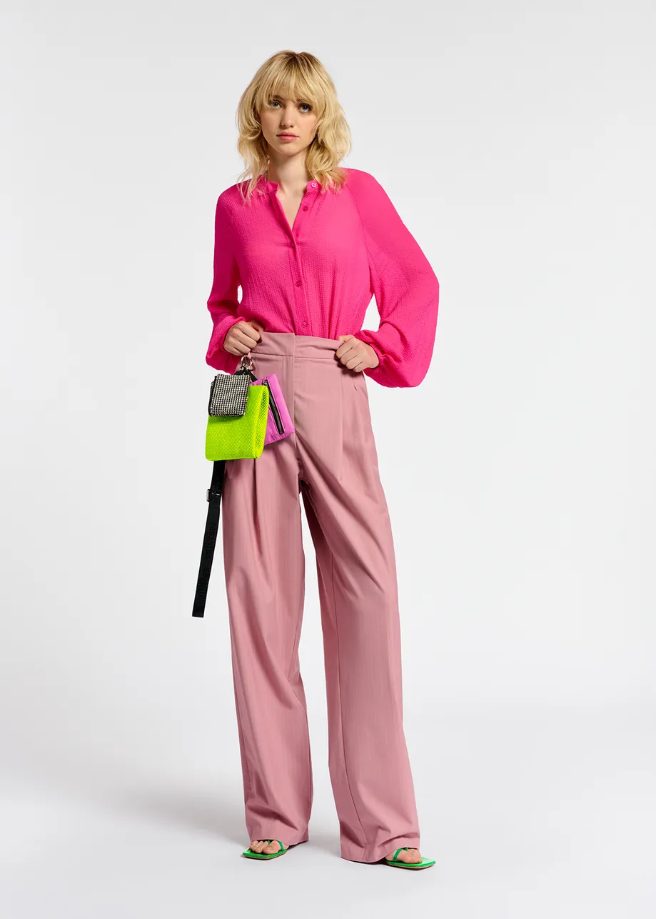 Fuchsia relaxed-fit shirt