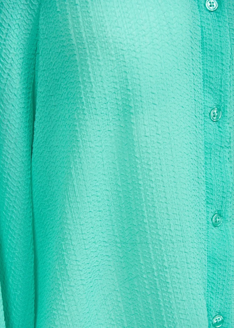 Turquoise relaxed-fit shirt
