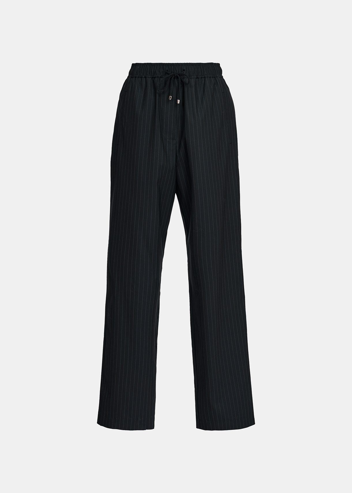 Dark blue pinstriped pants