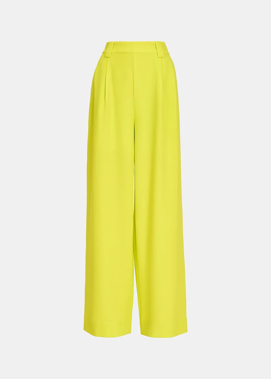 Yellow wide-leg pants
