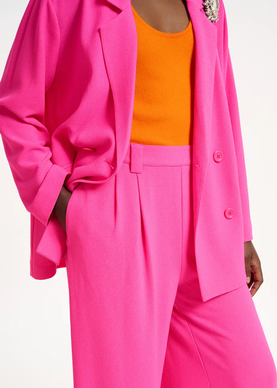 Fuchsia wide-leg pants
