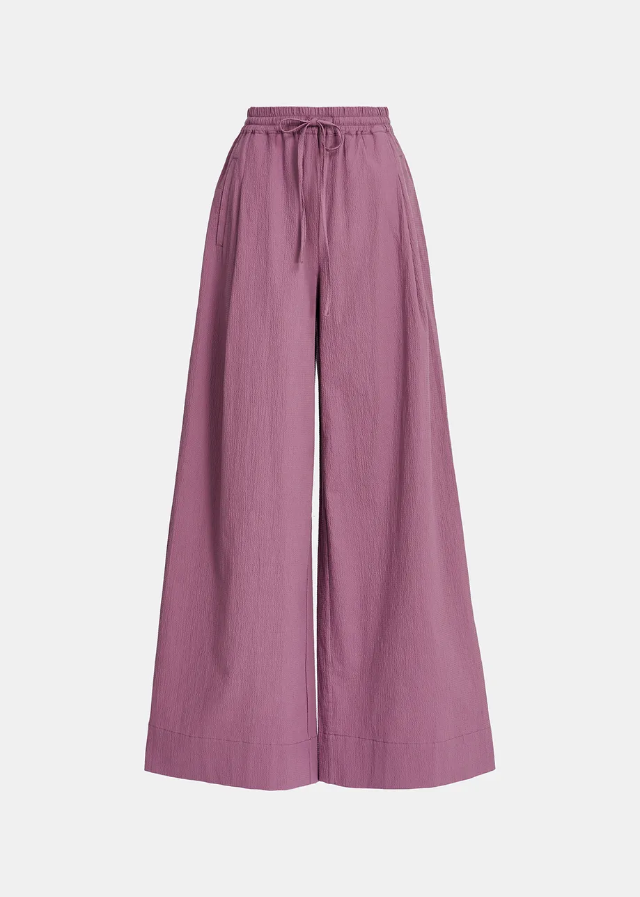 Mauve broek met brede pijpen
